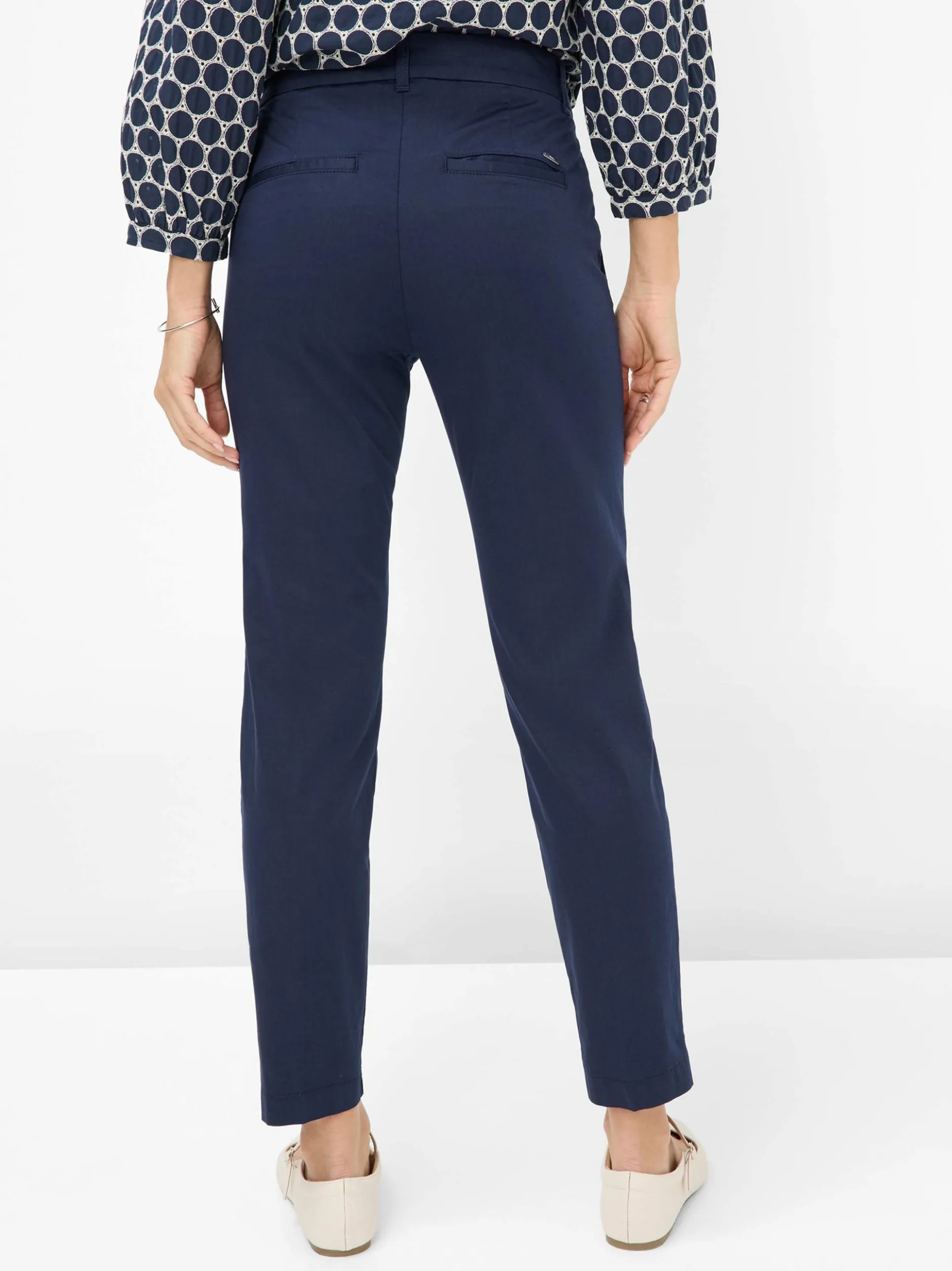 BRAX Damen Chino - Maron S in marine - Länge: verkürzt