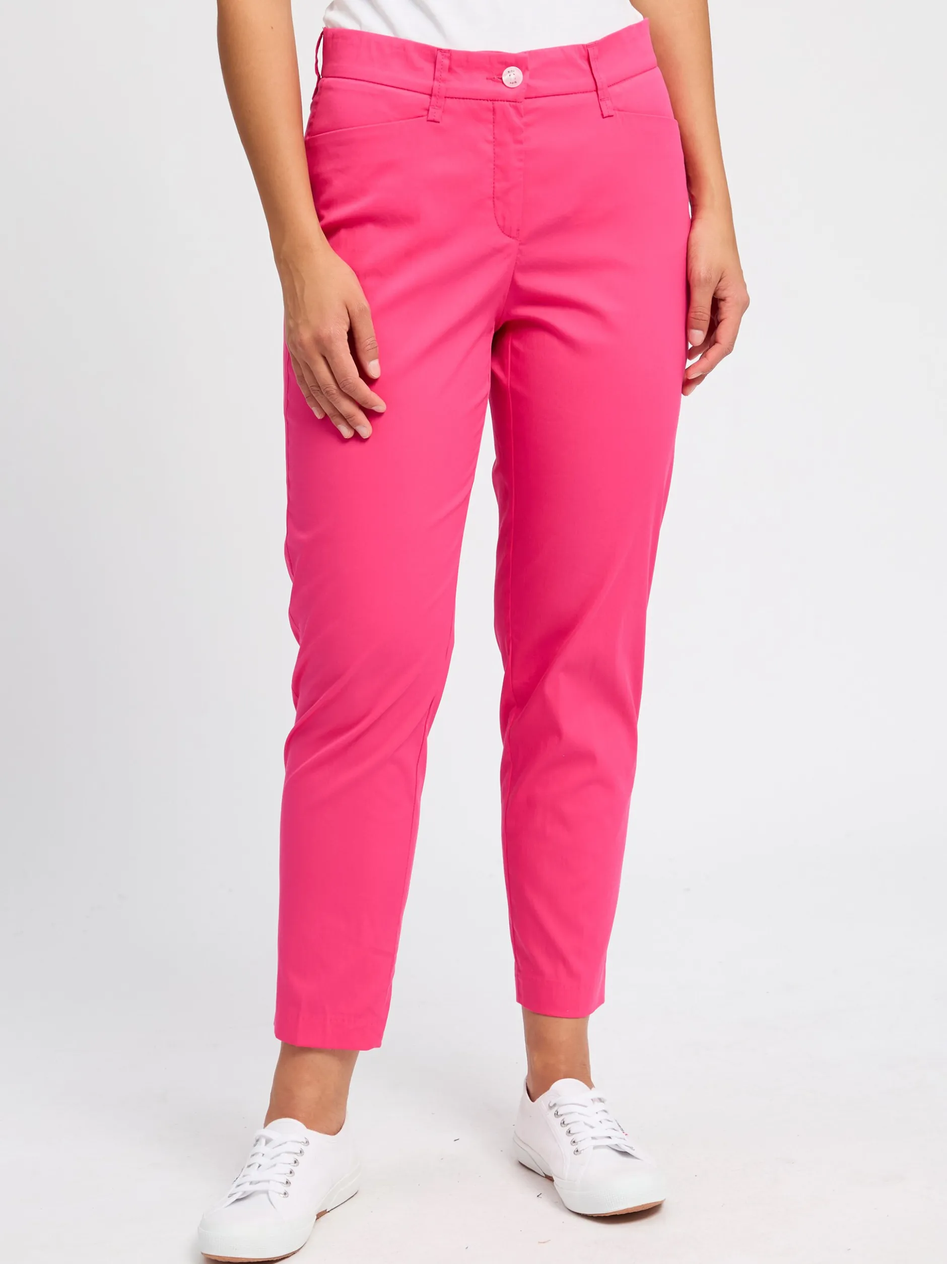 BRAX Damen Stoffhose - Mara in pink - Länge: verkürzt
