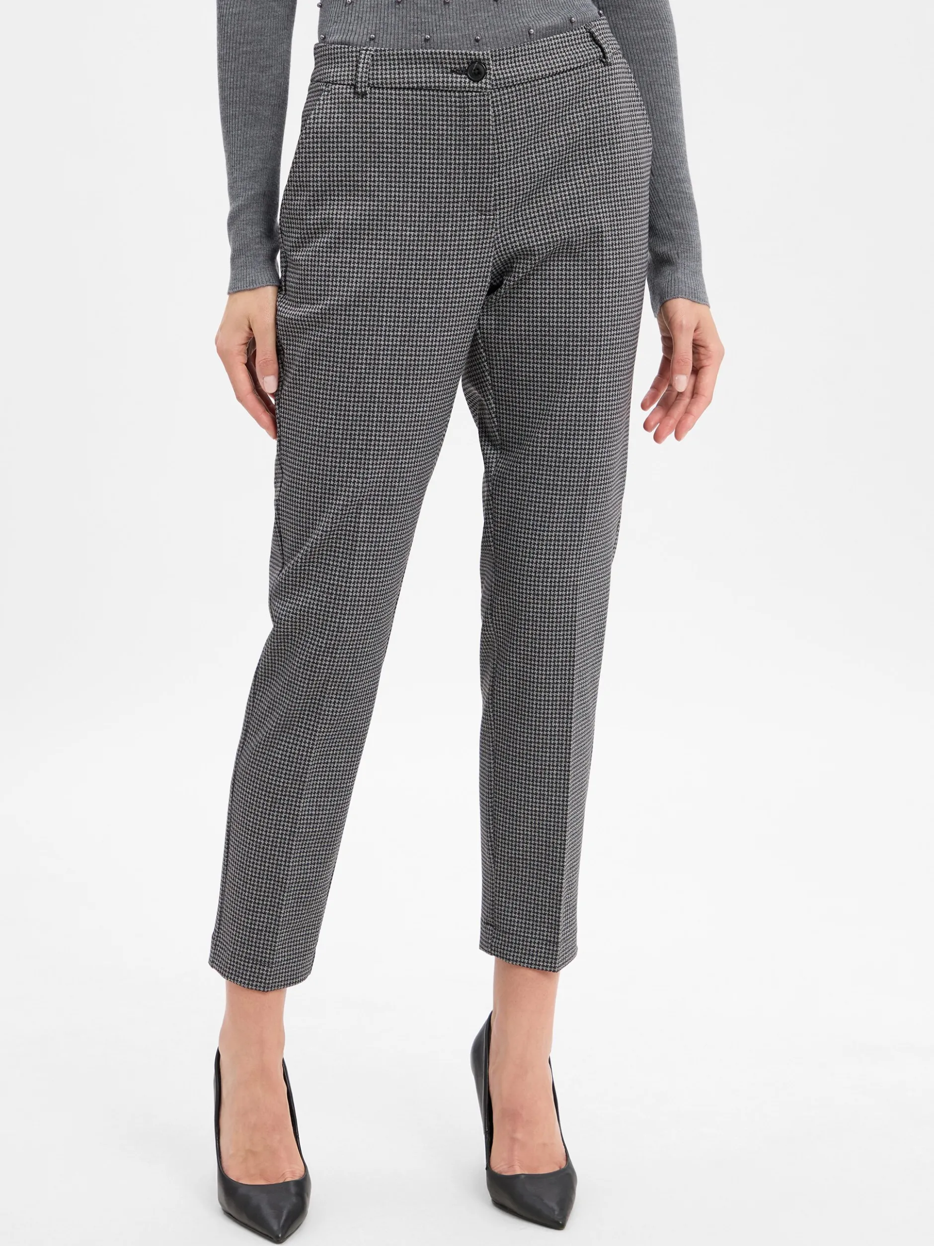 BRAX Damen Stoffhose - Maron S in schwarz grau