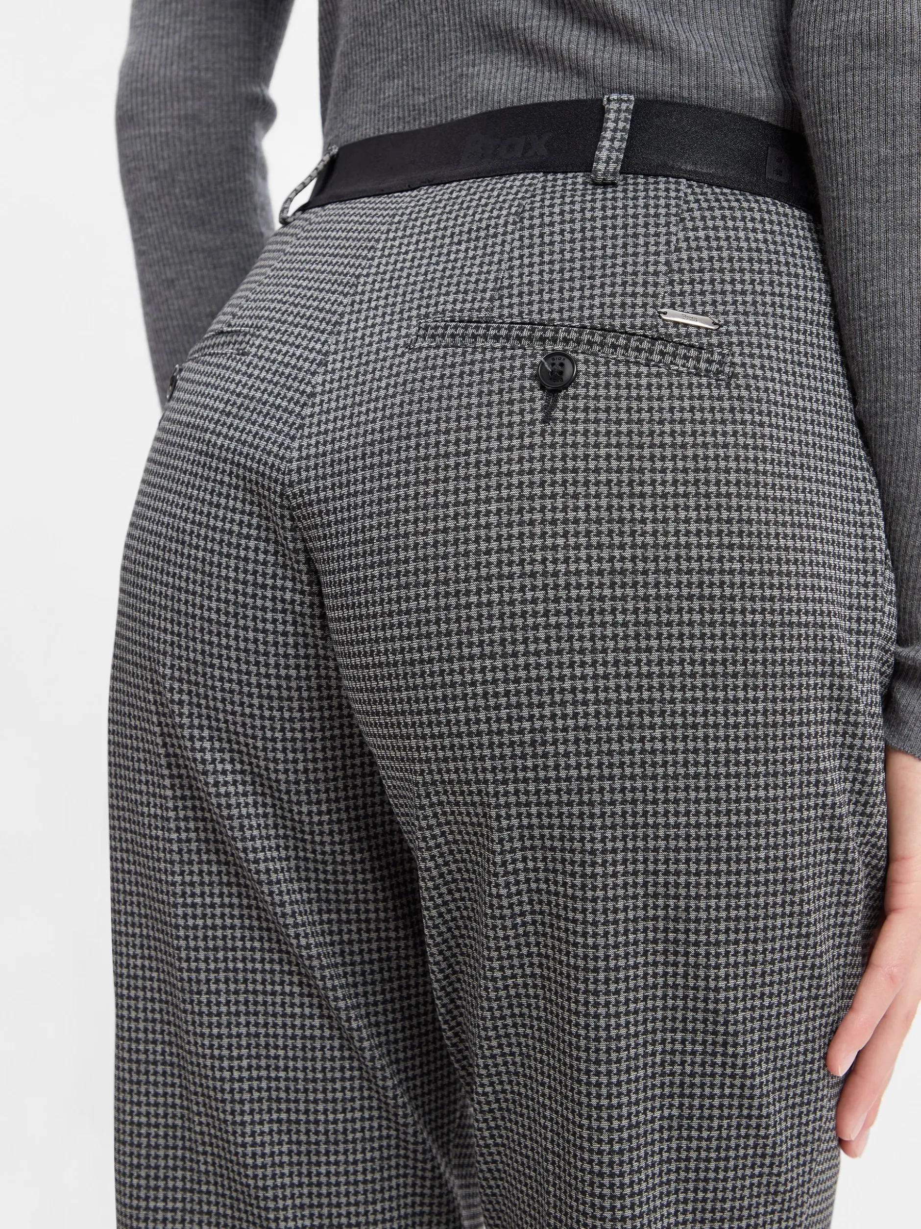 BRAX Damen Stoffhose - Maron S in schwarz grau
