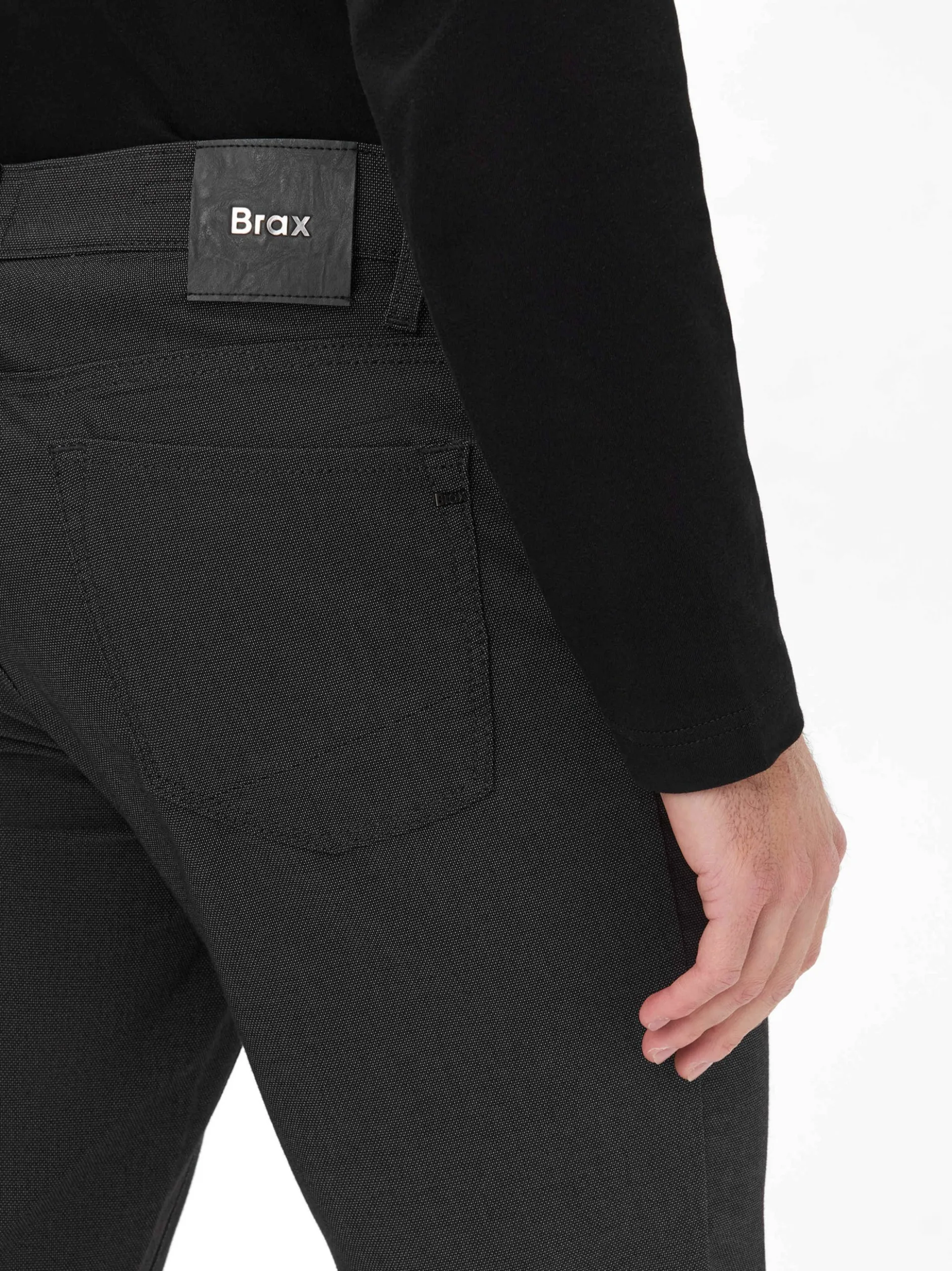 BRAX Herren Chino - Chuck in schwarz - Länge: lang