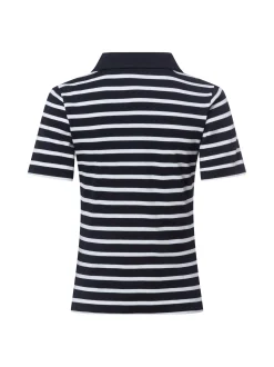 brookshire Damen Poloshirt in marine weiß