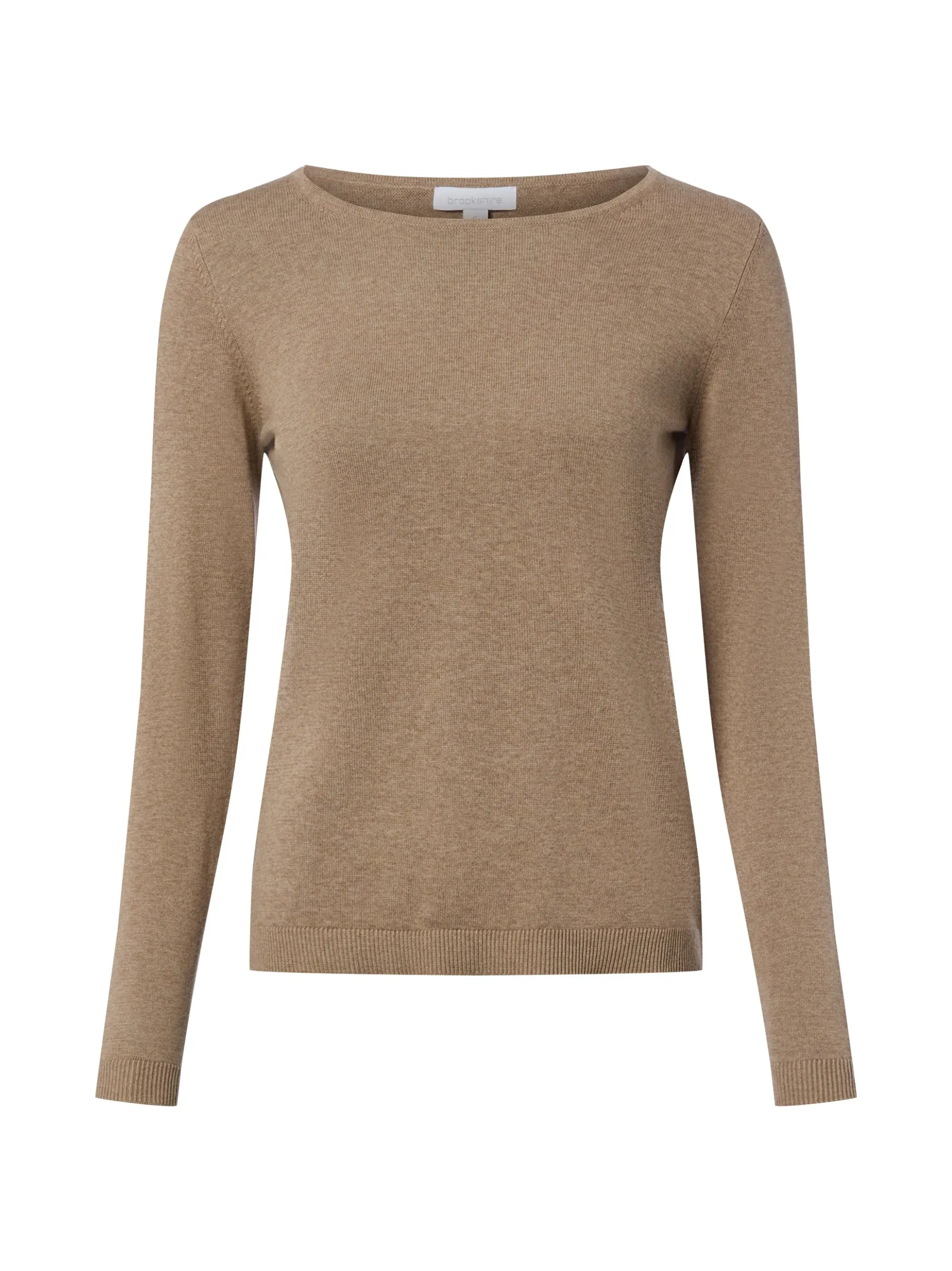 brookshire Damen Strick-Langarmshirt in taupe