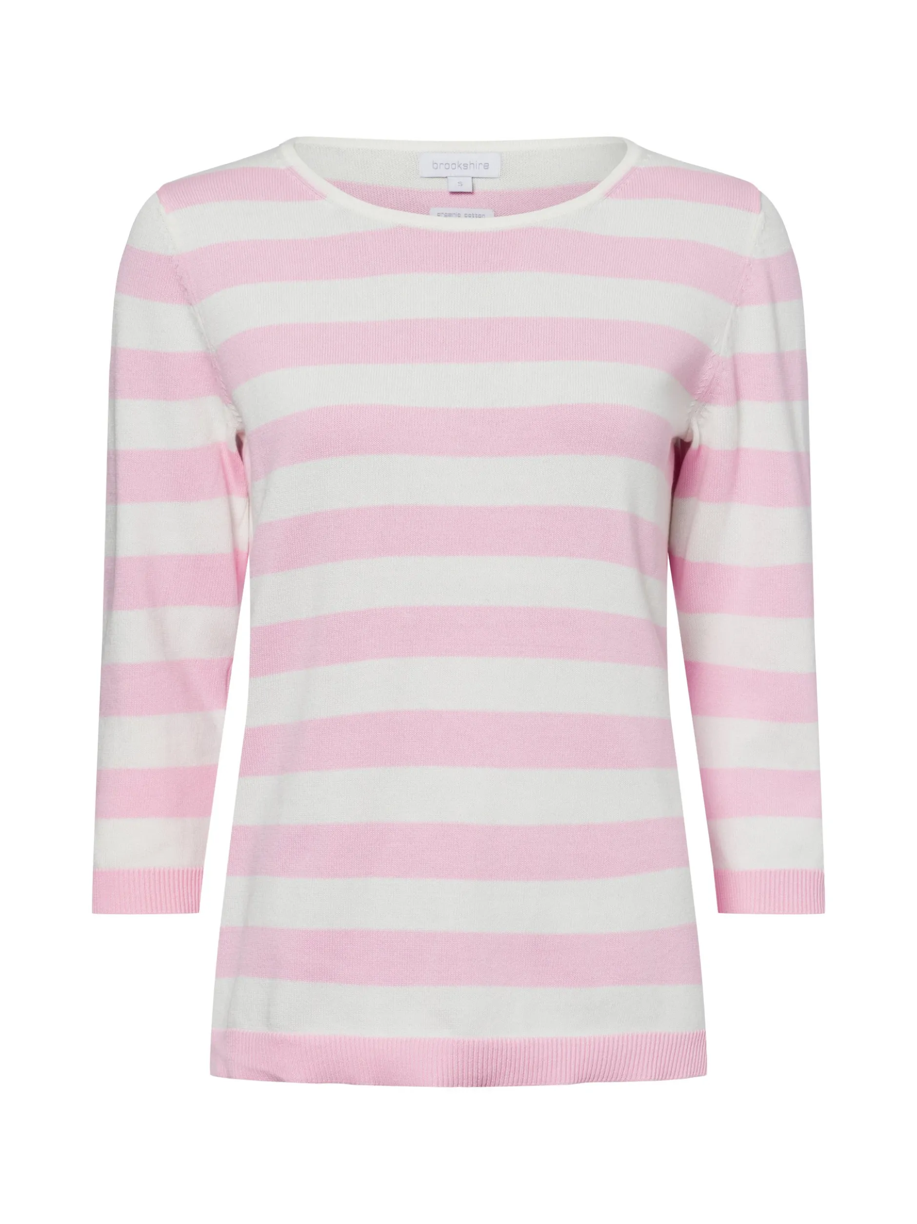 brookshire Damen Strickpullover in rosa weiß