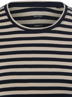 brookshire Damen T-Shirt in marine beige