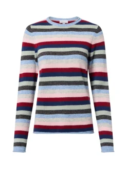 brookshire Damen Wollpullover in hellblau mehrfarbig