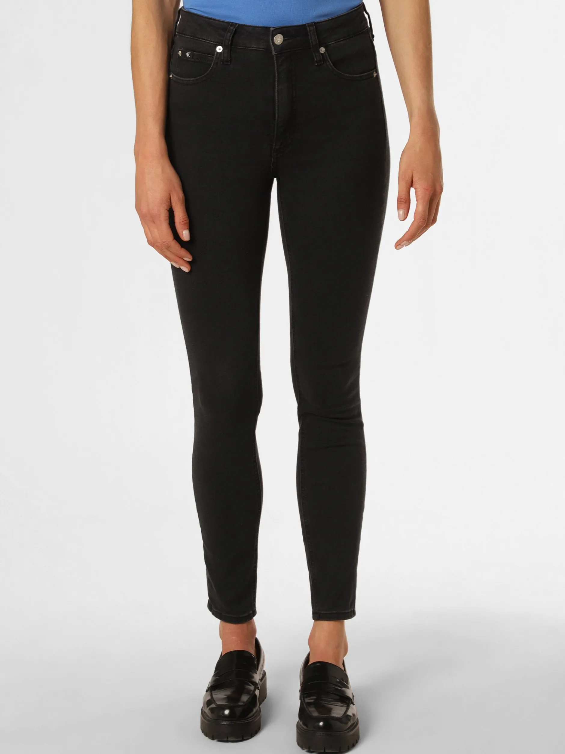 Calvin Klein Jeans Damen Jeans in schwarz - Länge: lang