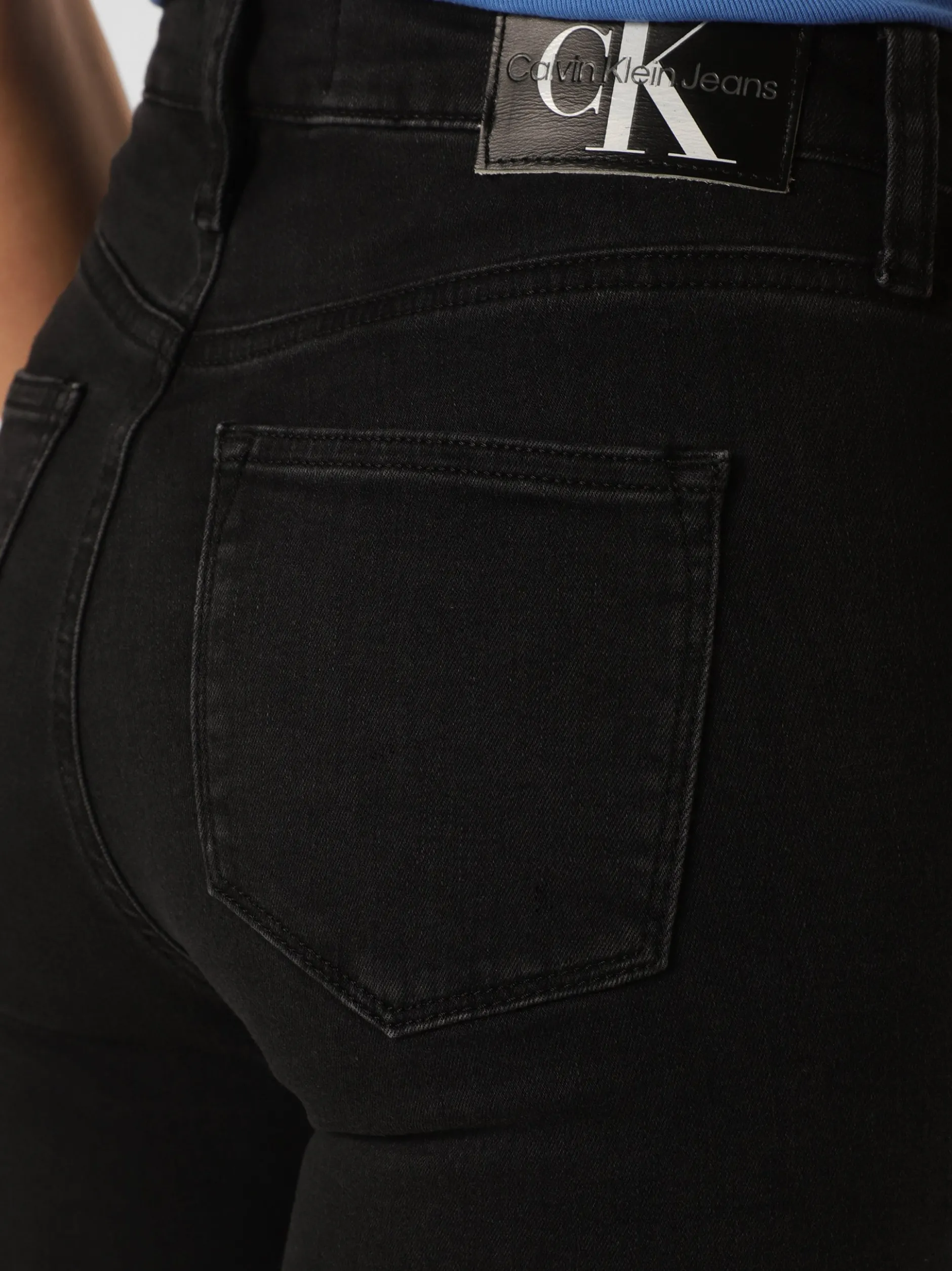 Calvin Klein Jeans Damen Jeans in schwarz - Länge: lang