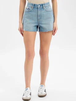 Calvin Klein Jeans Damen Jeans Shorts in bleached