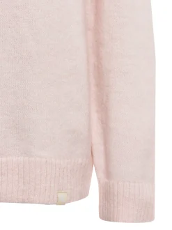 Calvin Klein Jeans Damen Strickpullover mit Alpaka Anteil in hellgrau