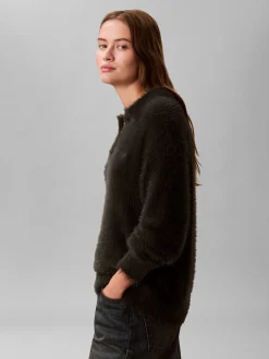 Calvin Klein Jeans Damen Strickpullover in anthrazit