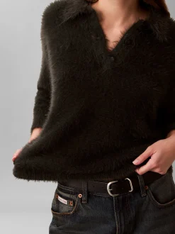 Calvin Klein Jeans Damen Strickpullover in anthrazit