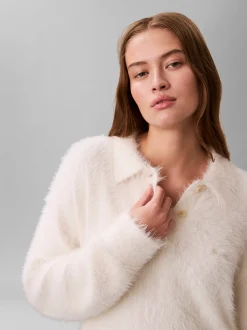 Calvin Klein Jeans Damen Strickpullover in ecru