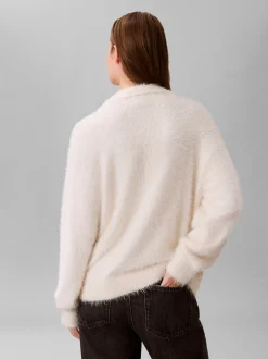 Calvin Klein Jeans Damen Strickpullover in ecru