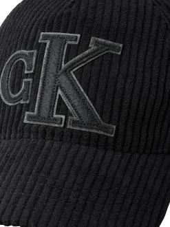Calvin Klein Jeans Herren Cap aus Cord in schwarz