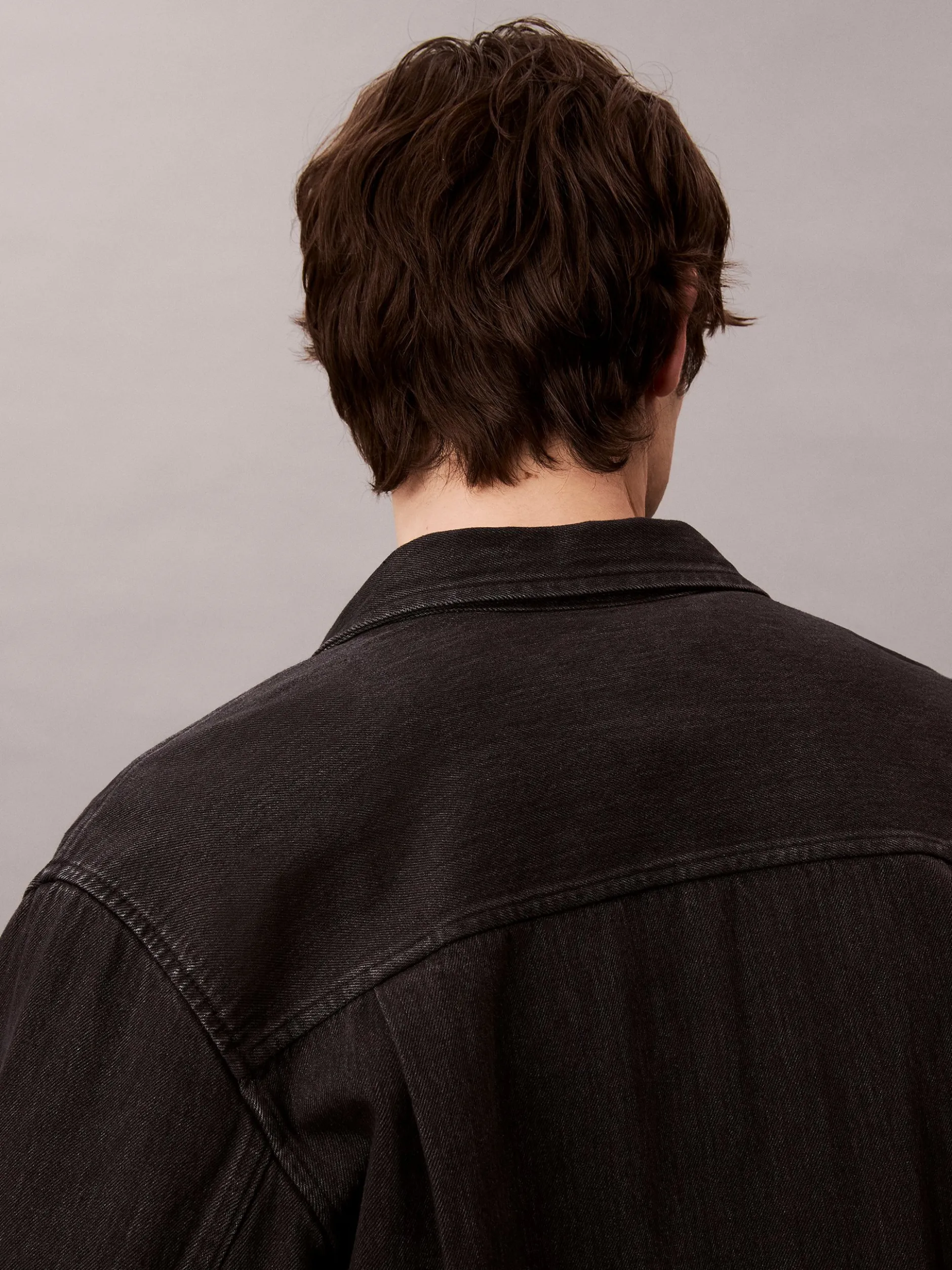 Calvin Klein Jeans Herren Jeanshemd in schwarz