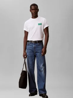Calvin Klein Jeans Herren T-Shirt in ecru grün