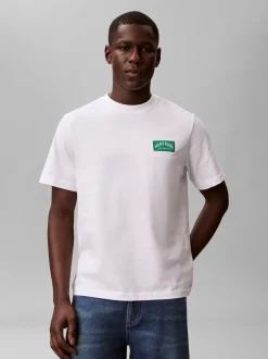 Calvin Klein Jeans Herren T-Shirt in ecru grün