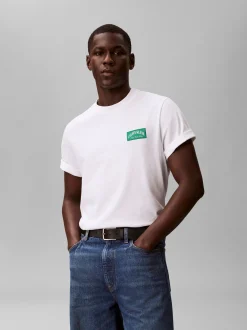 Calvin Klein Jeans Herren T-Shirt in ecru grün