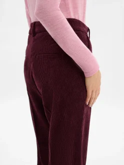 Cambio Damen Cordhose - Amelie in bordeaux - Länge: lang