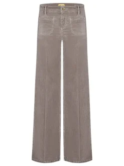 Cambio Damen Cordhose - Tess in taupe - Länge: lang