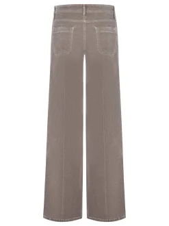 Cambio Damen Cordhose - Tess in taupe - Länge: lang