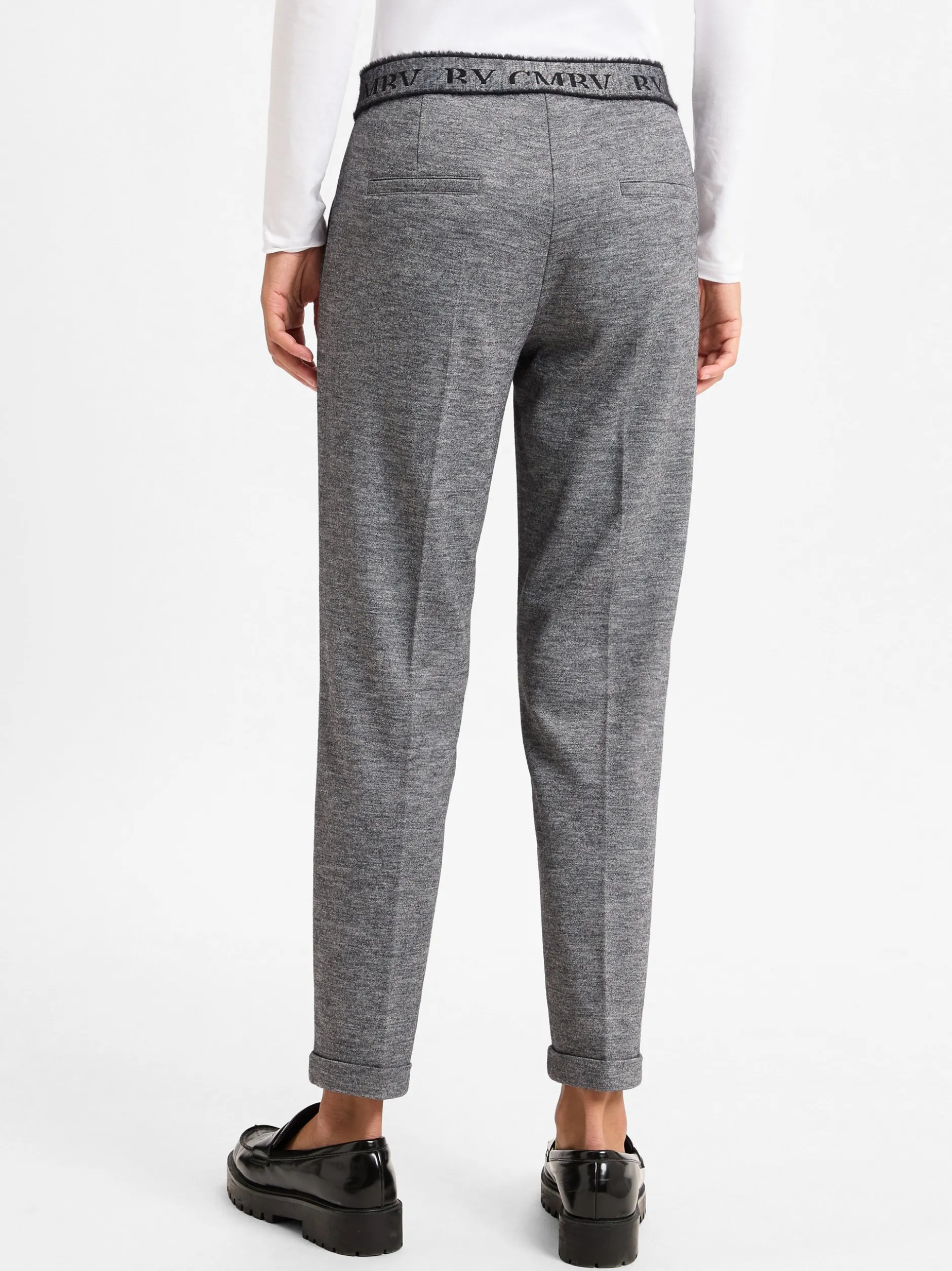 Cambio Damen Hose - Kim in grau - Länge: lang