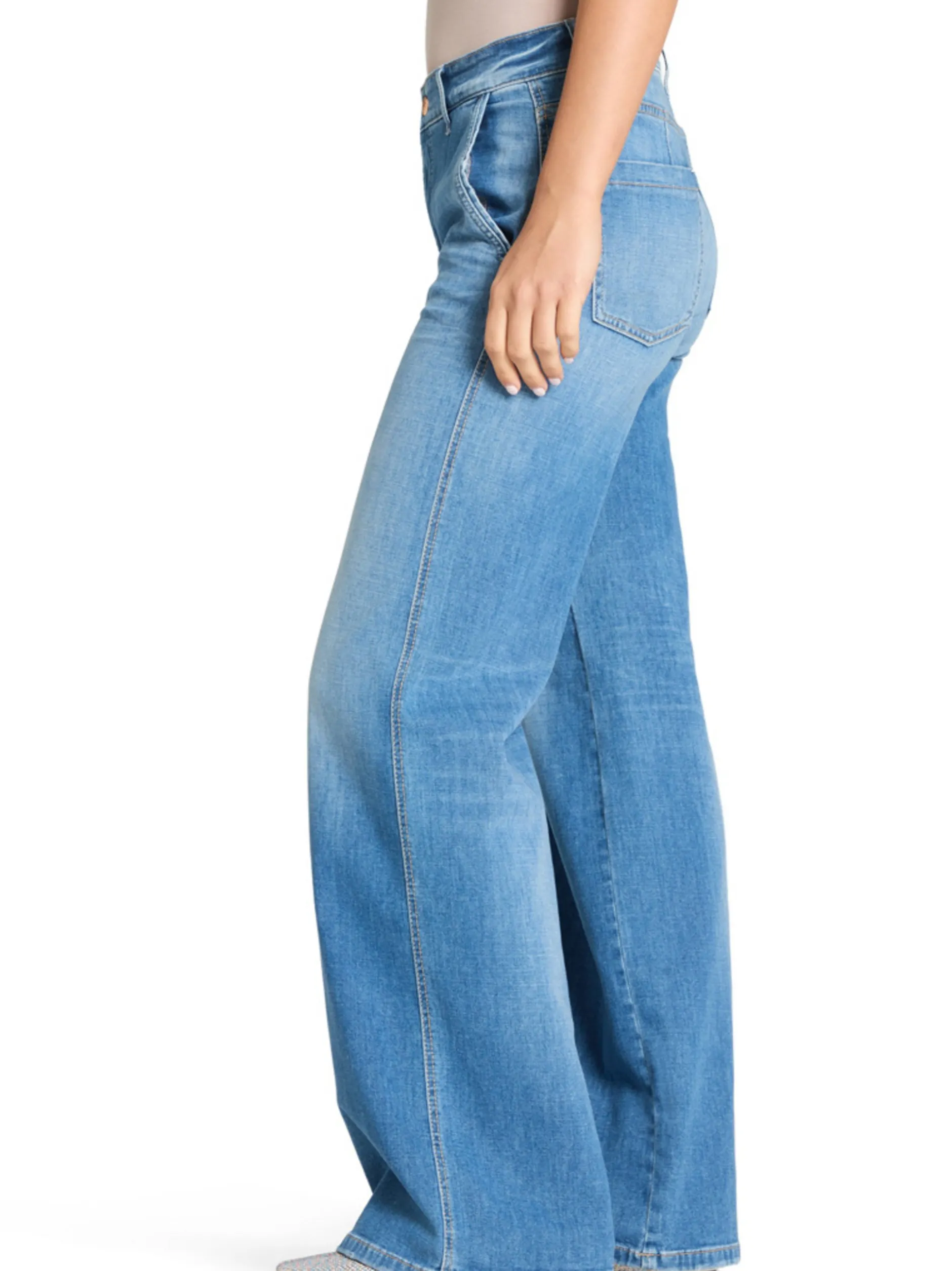 Cambio Damen Jeans - Alek in medium stone - Länge: lang