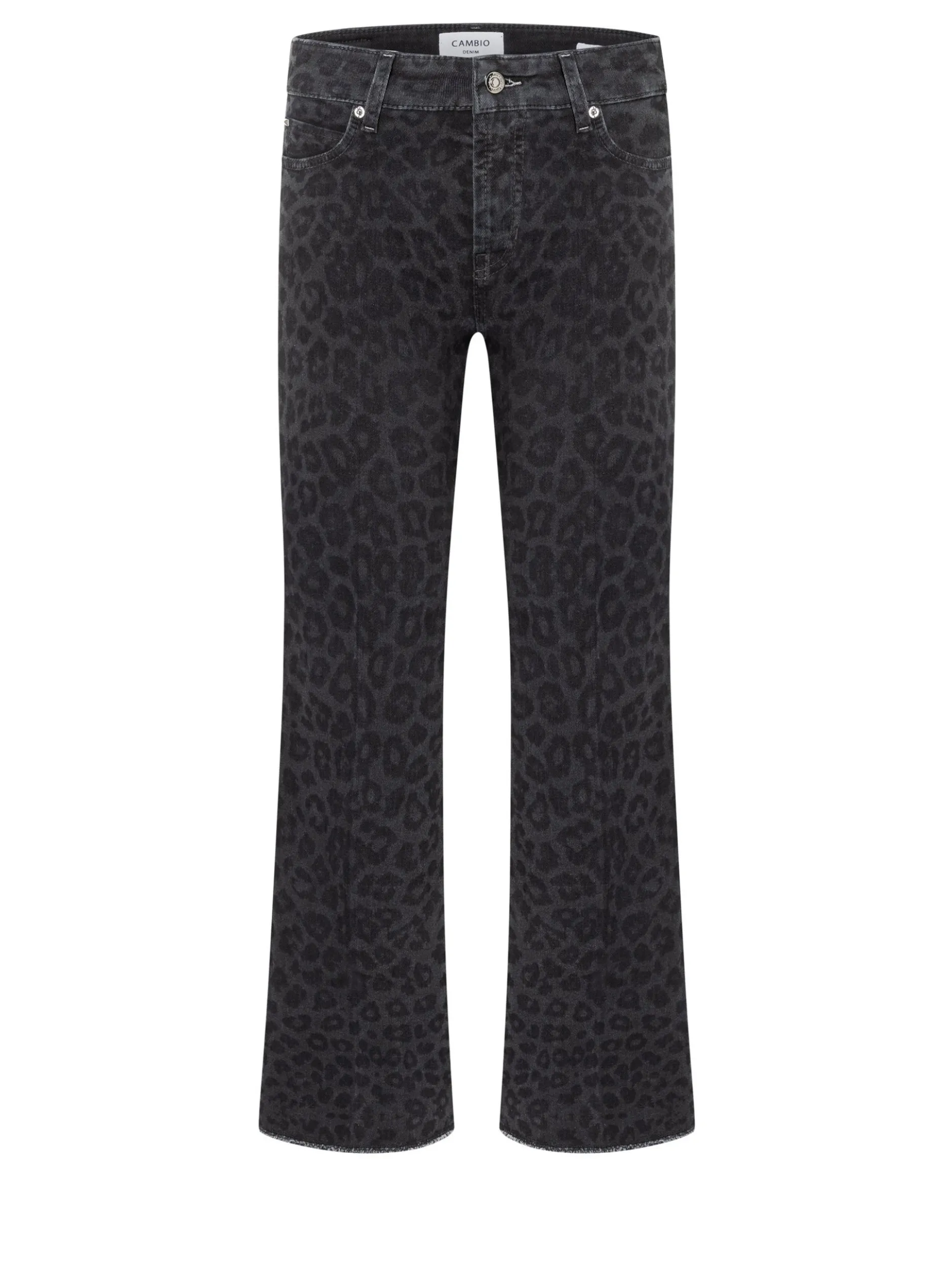 Cambio Damen Jeans - Francesca in anthrazit schwarz