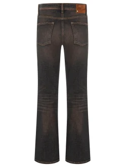 Cambio Damen Jeans - Paris Flared in schlamm