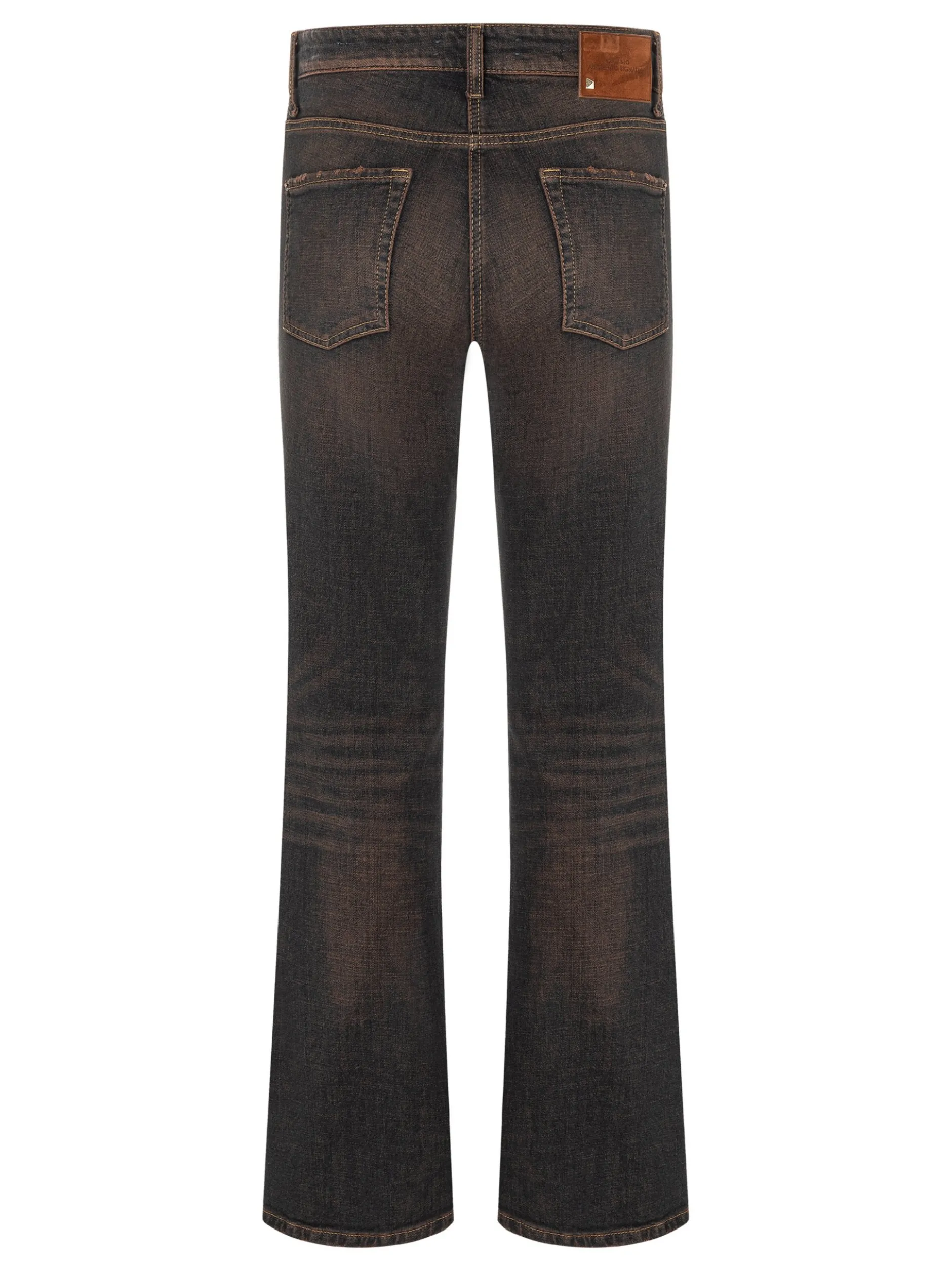 Cambio Damen Jeans - Paris Flared in schlamm