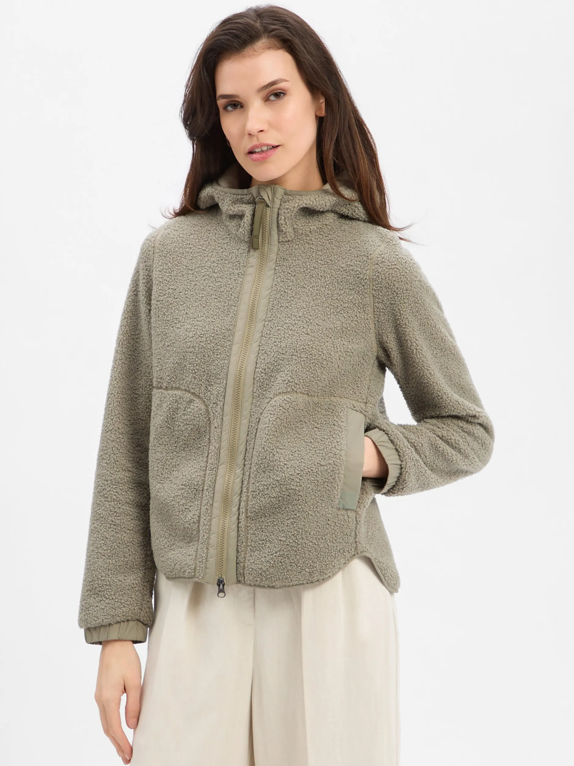Camel Active Damen Teddyjacke in schilf