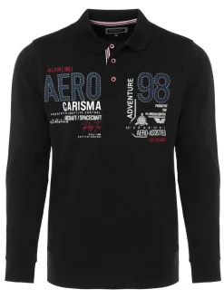 Carisma Herren Longsleeve in schwarz - Ärmel: langarm