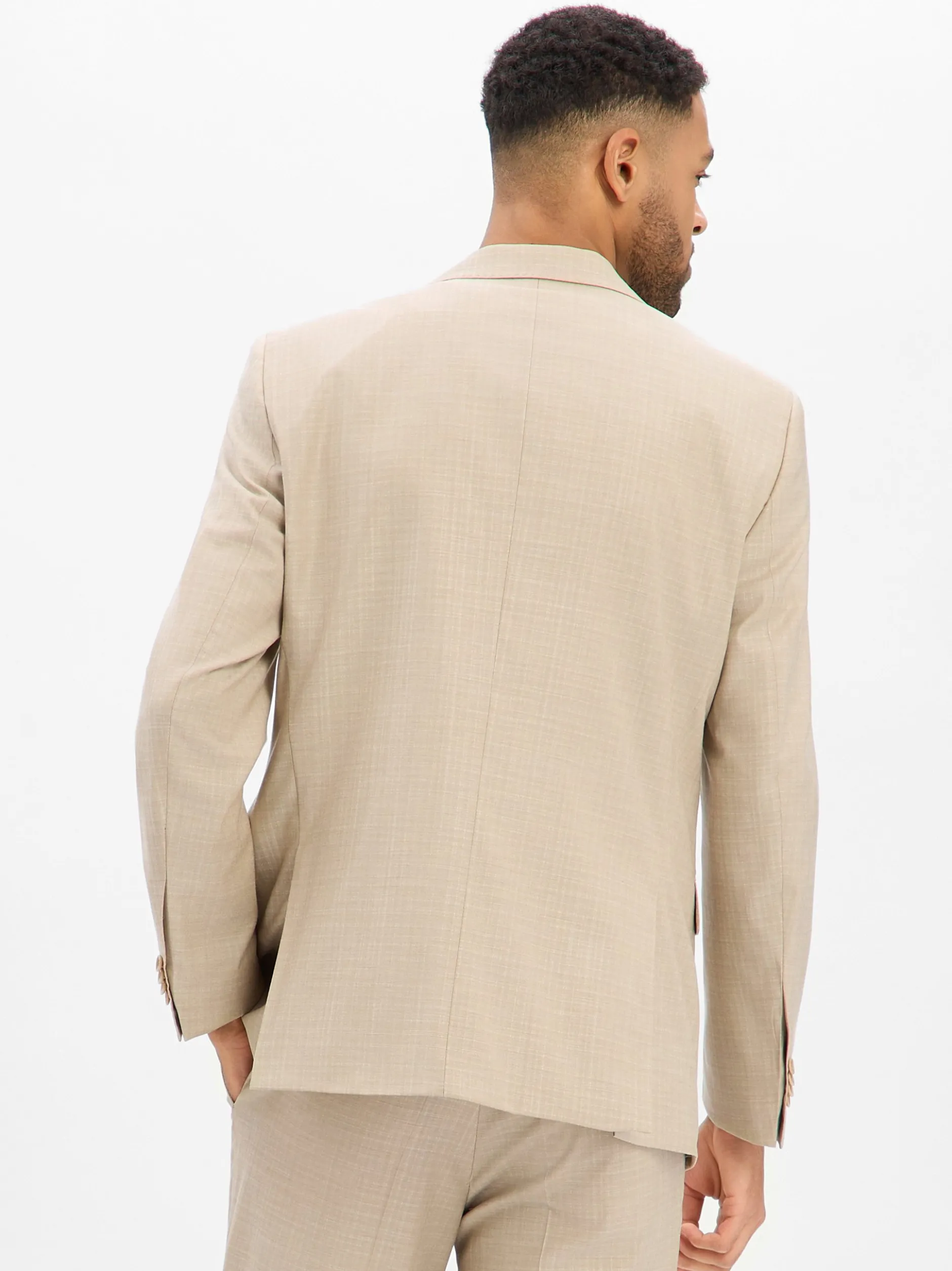 Carl Gross Herren Schurwoll-Baukasten-Sakko - Shelby in beige
