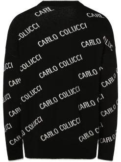 Carlo Colucci Herren Pullover in schwarz