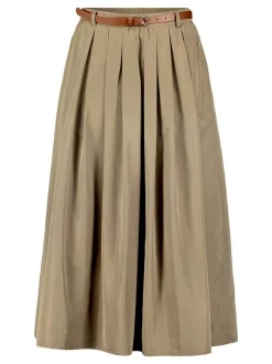 Cartoon Damen A-Linien-Rock in khaki