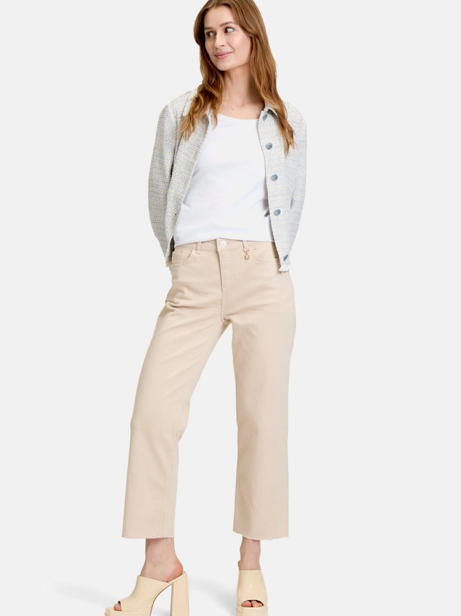 Cartoon Damen Basic-Hose in beige