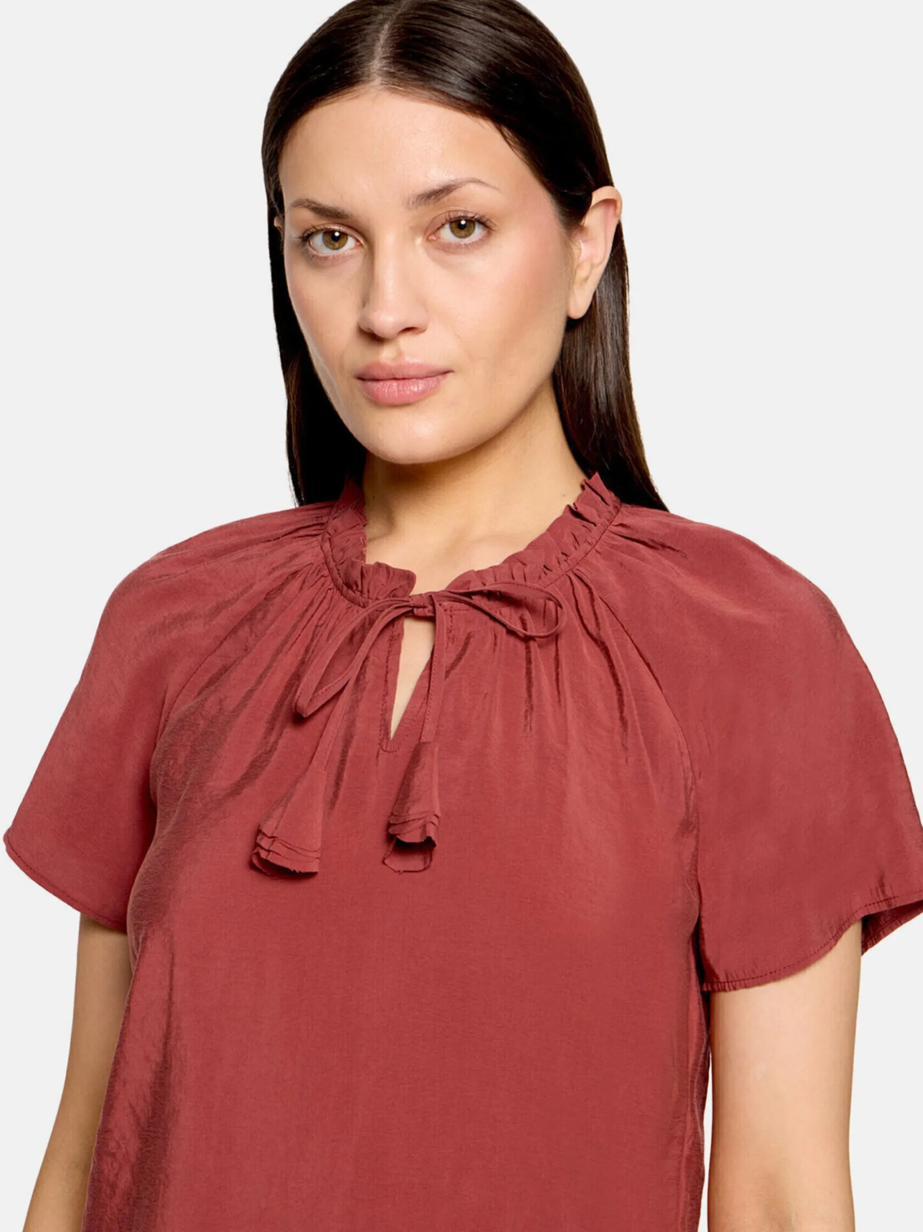 Cartoon Damen Bluse in braun