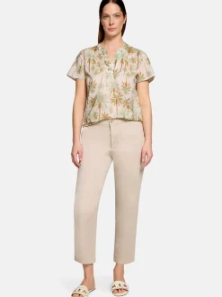 Cartoon Damen Blusenshirt in grün