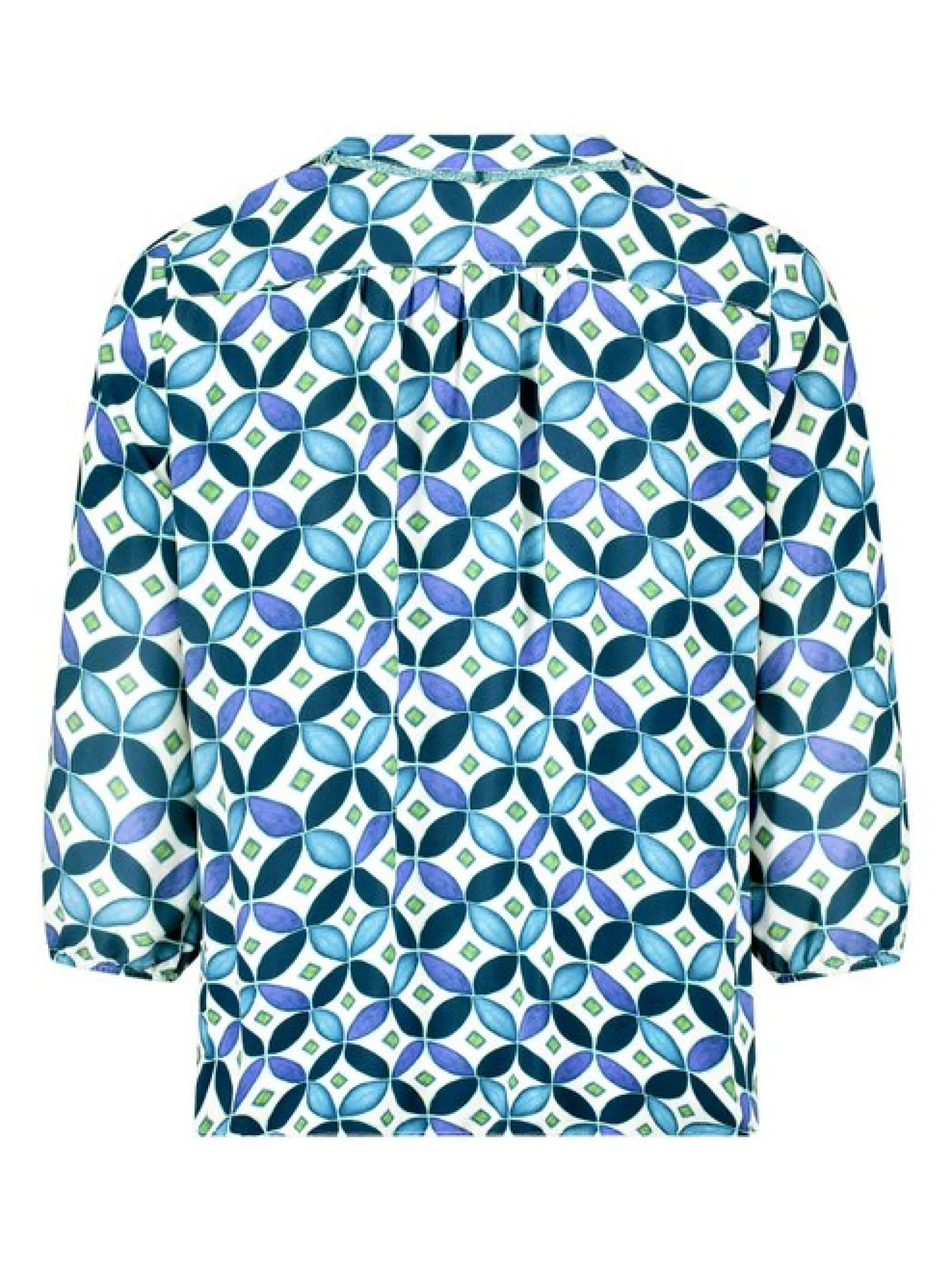 Cartoon Damen Blusenshirt in mehrfarbig