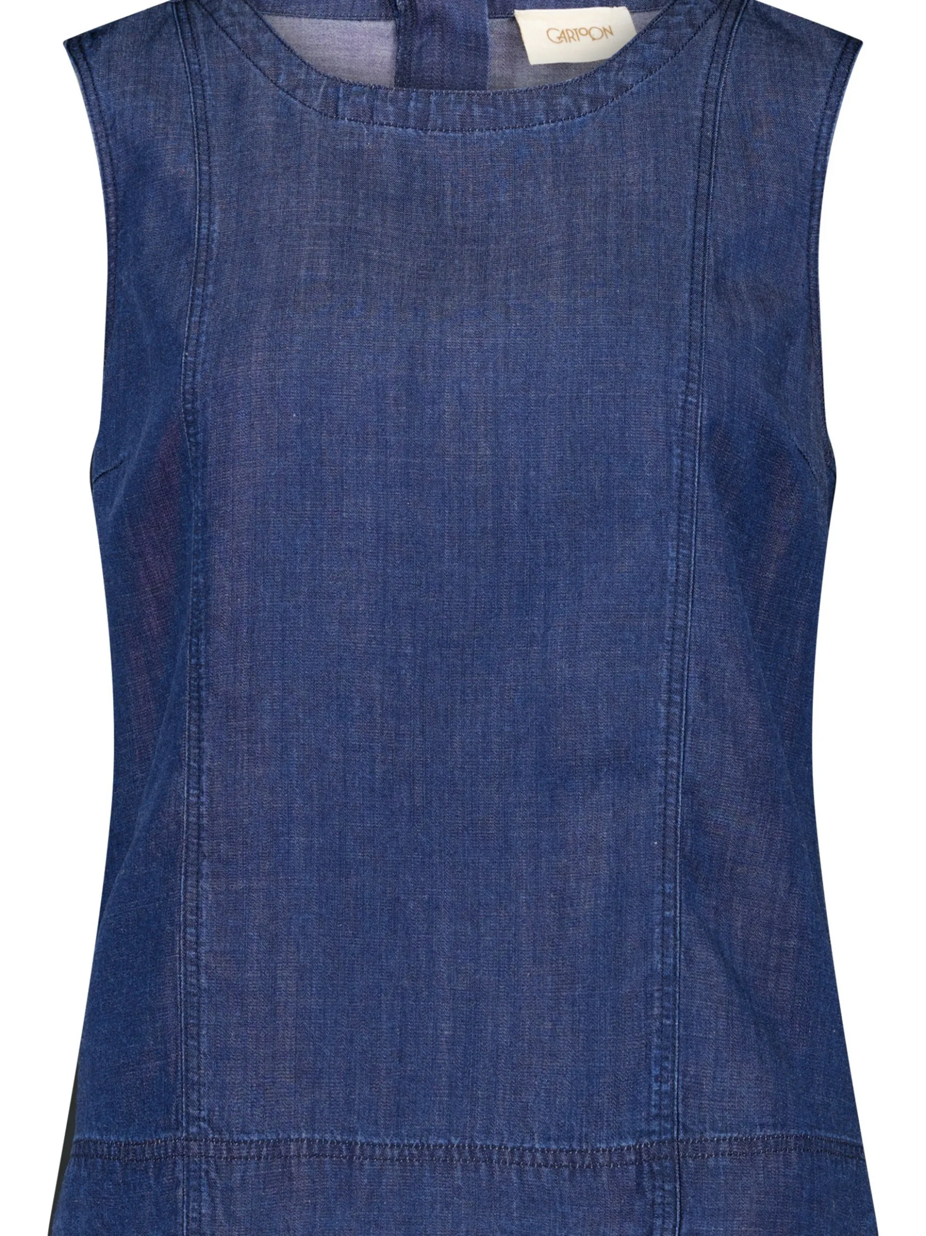Cartoon Damen Blusentop in denim - Ausschnitt: Rundhals