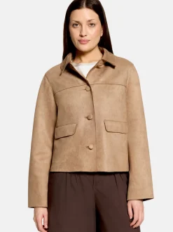 Cartoon Damen Casual-Jacke in beige