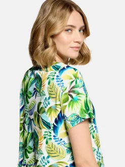 Cartoon Damen Casual-Kleid in grün
