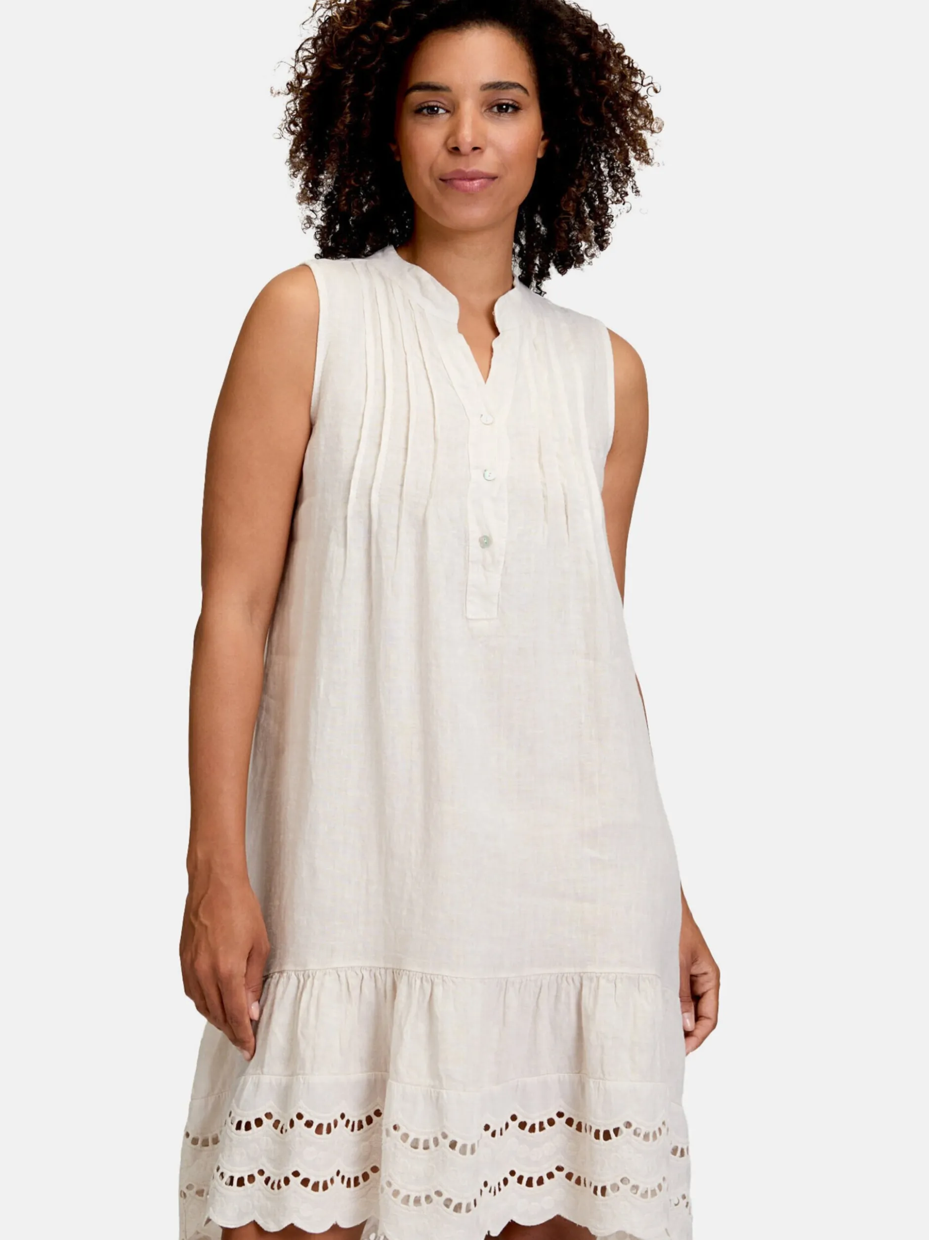 Cartoon Damen Casual-Kleid in weiß