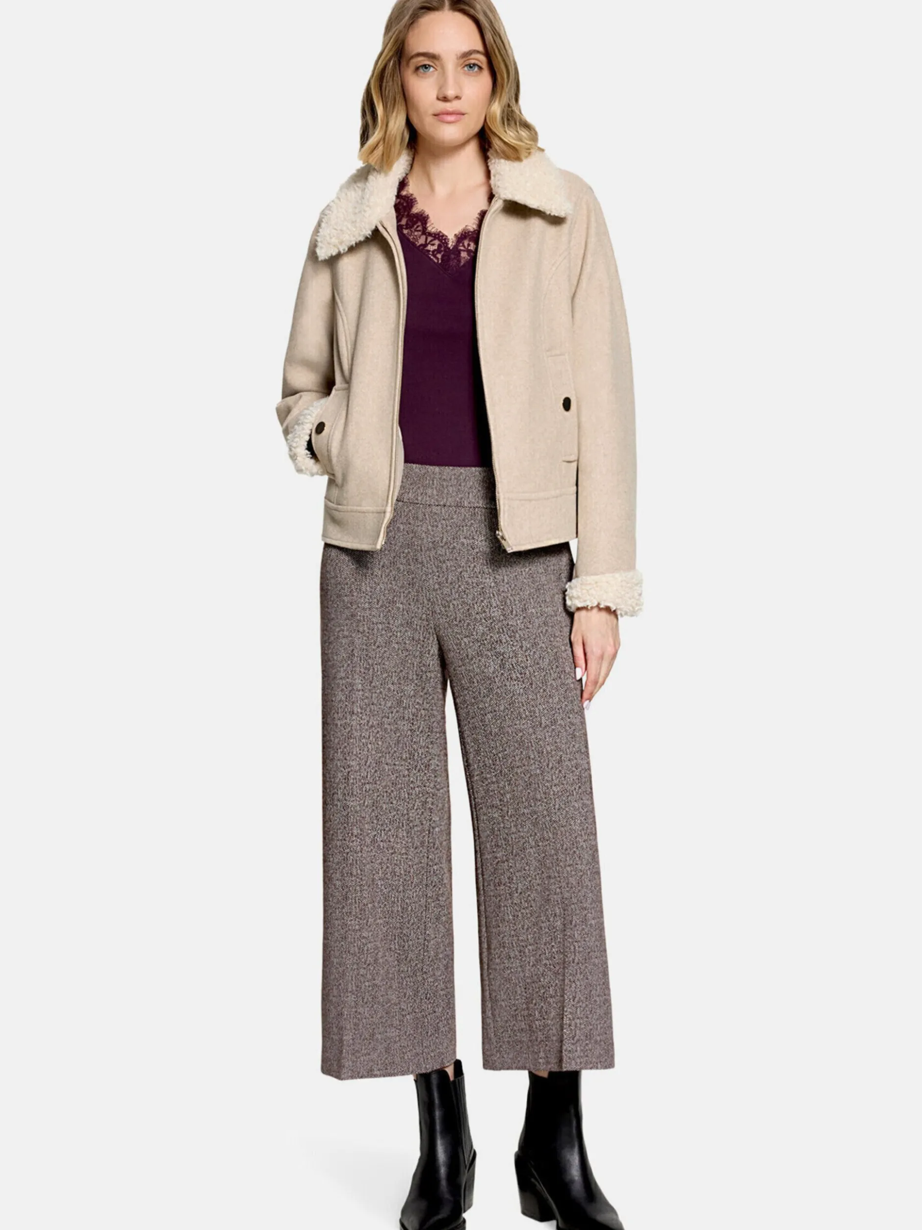Cartoon Damen Culotte in braun mehrfarbig