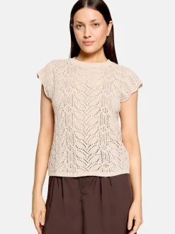 Cartoon Damen Feinstrickpullover in beige