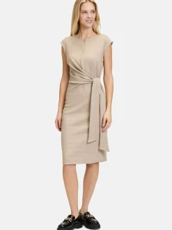 Cartoon Damen Jerseykleid in beige