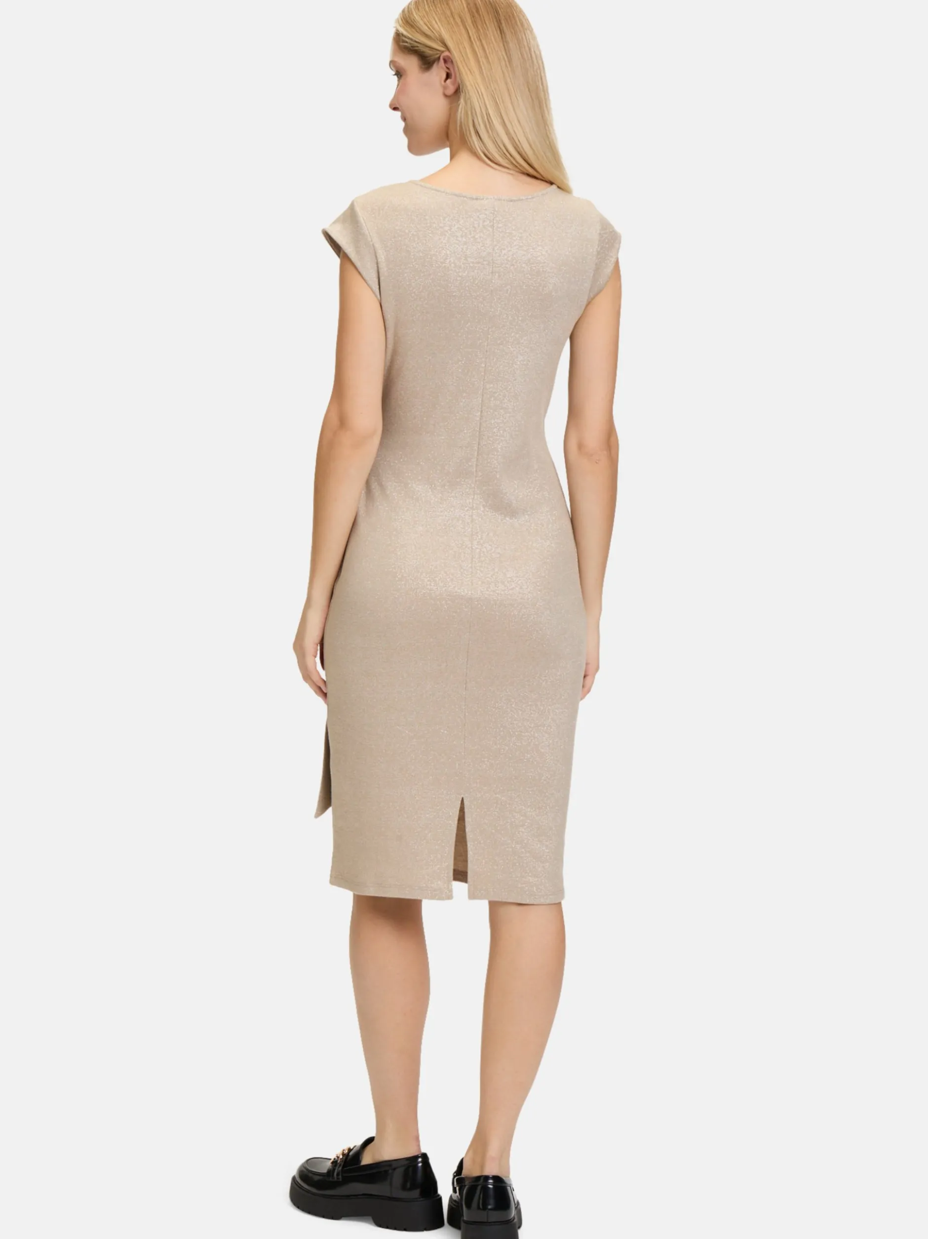 Cartoon Damen Jerseykleid in beige