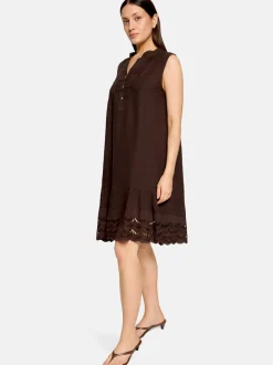 Cartoon Damen Kleid in braun