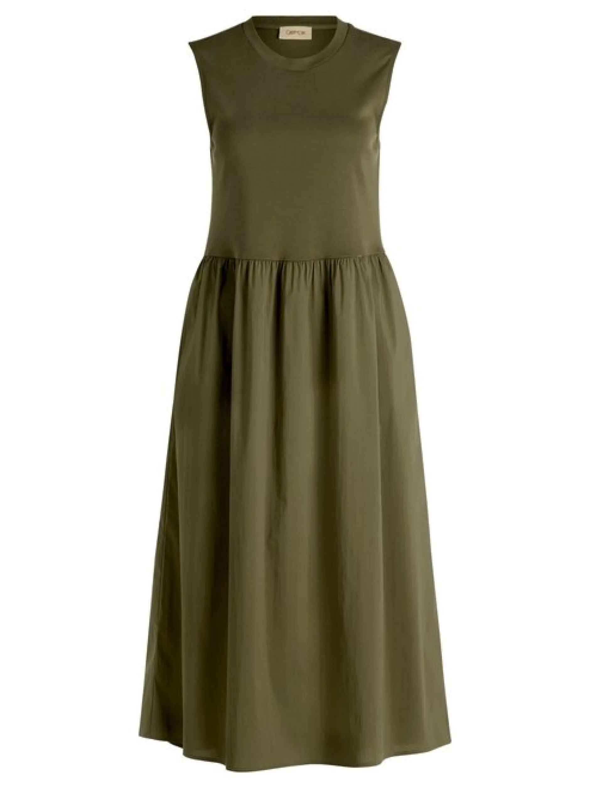 Cartoon Damen Kleid in khaki